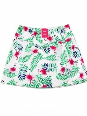 Weekend Routine Smoothes & Shapes White Skort XL NWT Built In Shorts